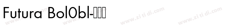 Futura Bol0bl字体转换